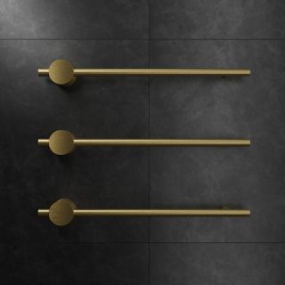 Электрический полотенцесушитель Broner Bruno BR.007.080.0000.MG 80 см с кнопкой золото матовое